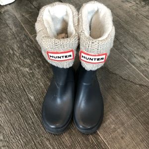 Hunter boots girls Sz 10